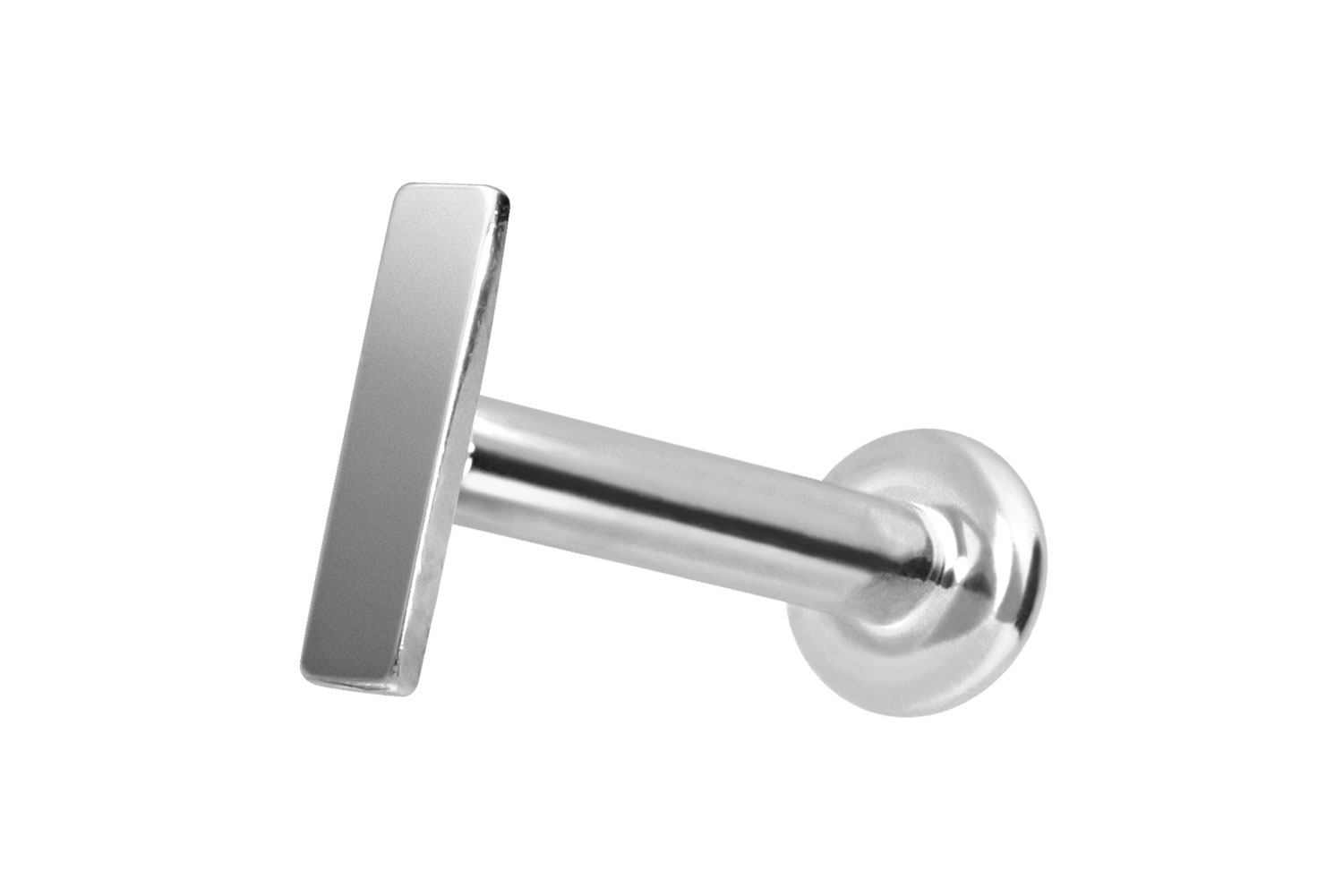 14 Karat Gold Labret Piercing mit Push Fit BALKEN